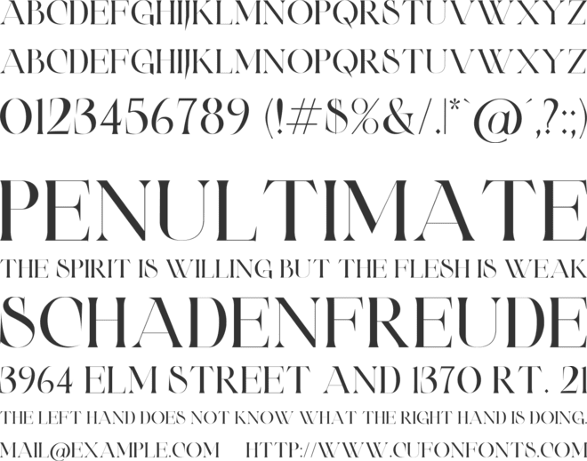 Castlery font preview