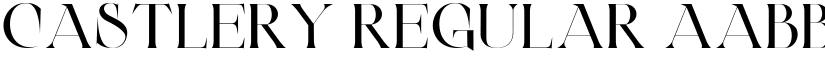 Castlery Regular font