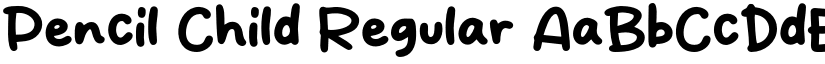 Pencil Child Regular font