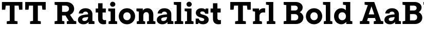 TT Rationalist Trl Bold font