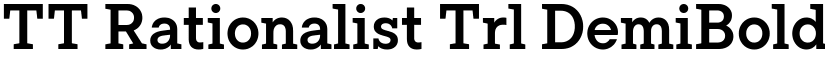 TT Rationalist Trl DemiBold font