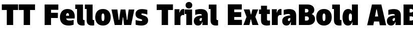 TT Fellows Trial ExtraBold font