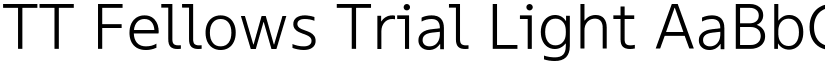 TT Fellows Trial Light font