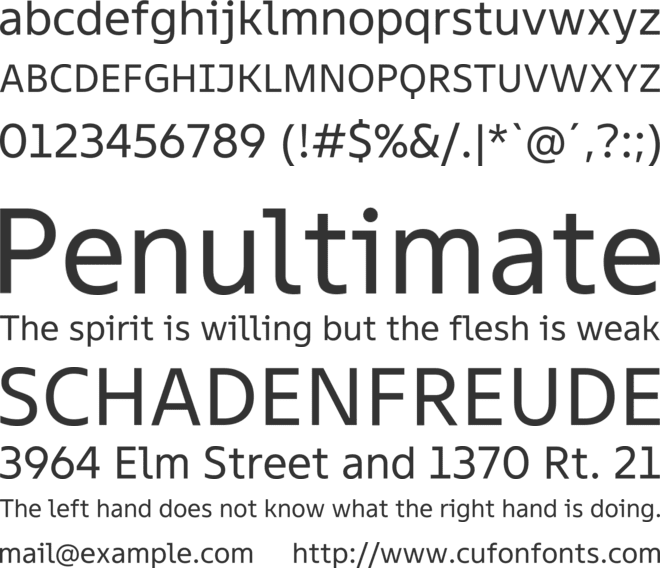 TT Fellows Trial font preview