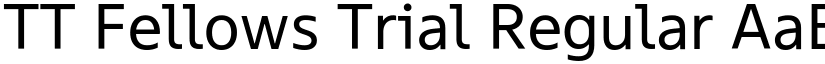 TT Fellows Trial Regular font
