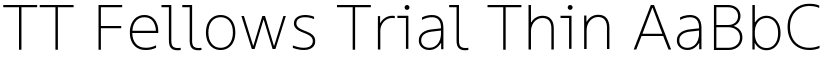 TT Fellows Trial Thin font