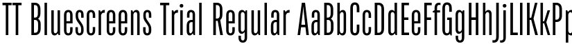TT Bluescreens Trial Regular font