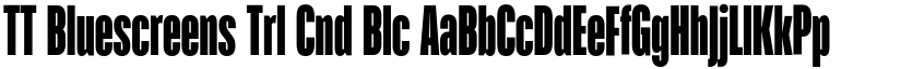 TT Bluescreens Trl Cnd Blc font