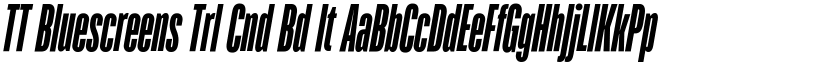 TT Bluescreens Trl Cnd Bd It font