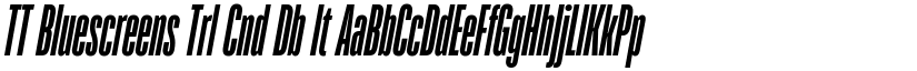 TT Bluescreens Trl Cnd Db It font
