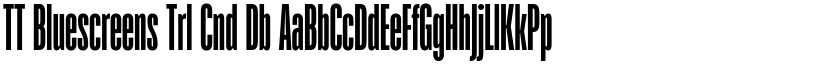 TT Bluescreens Trl Cnd Db font