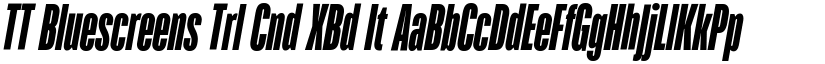 TT Bluescreens Trl Cnd XBd It font
