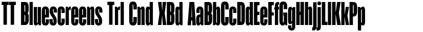 TT Bluescreens Trl Cnd XBd font