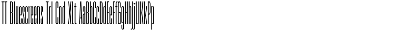 TT Bluescreens Trl Cnd XLt font