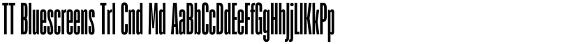 TT Bluescreens Trl Cnd Md font
