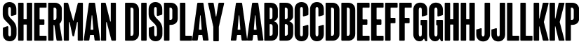 Sherman Display font