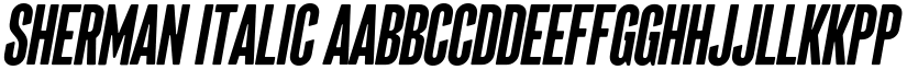 Sherman Italic font