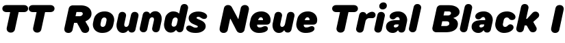 TT Rounds Neue Trial Black Italic font
