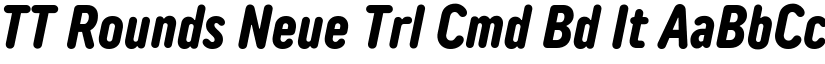 TT Rounds Neue Trl Cmd Bd It font