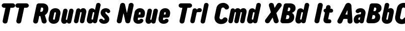 TT Rounds Neue Trl Cmd XBd It font