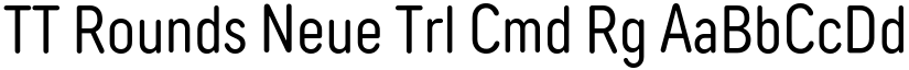 TT Rounds Neue Trl Cmd Rg font