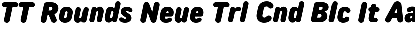 TT Rounds Neue Trl Cnd Blc It font
