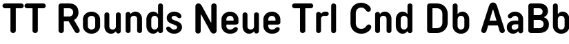 TT Rounds Neue Trl Cnd Db font