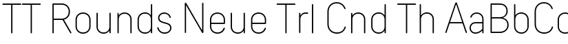 TT Rounds Neue Trl Cnd Th font