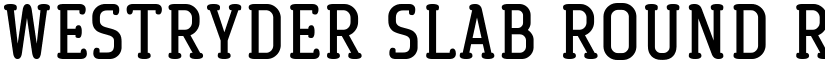 Westryder Slab Round Regular font