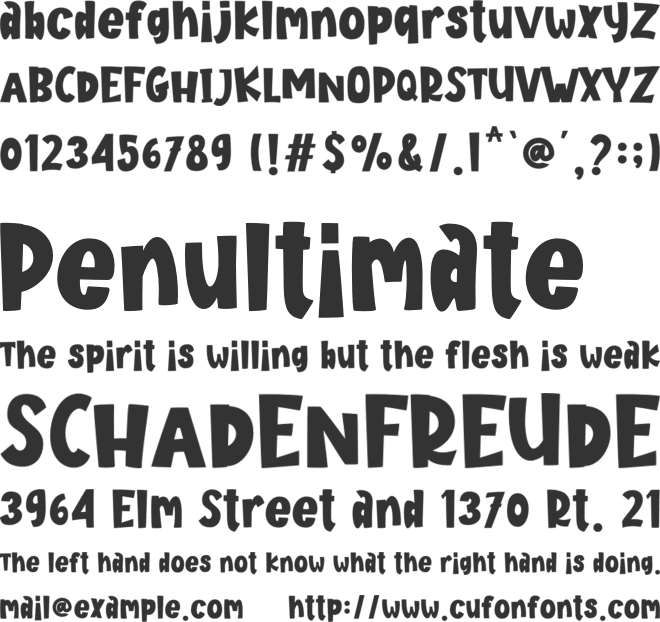 Adorable Kids font preview