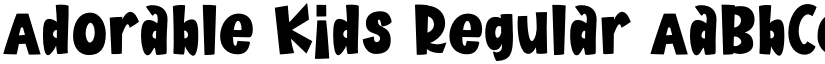 Adorable Kids Regular font