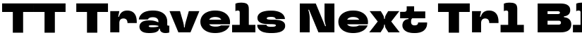 TT Travels Next Trl Blc font