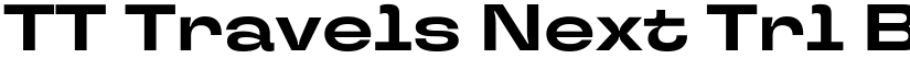 TT Travels Next Trl Bd font