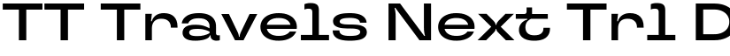 TT Travels Next Trl Db font
