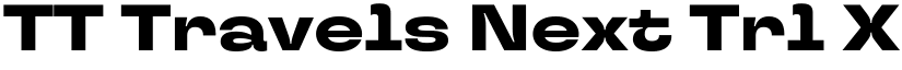 TT Travels Next Trl XBd font