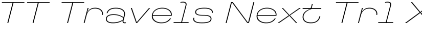 TT Travels Next Trl XLt It font