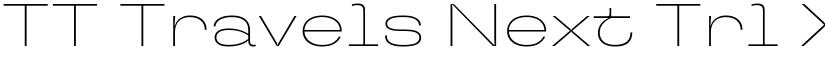 TT Travels Next Trl XLt font