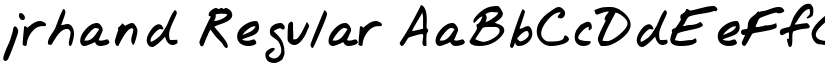 jrhand Regular font