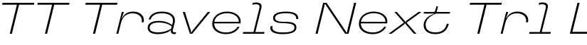 TT Travels Next Trl Lt It font