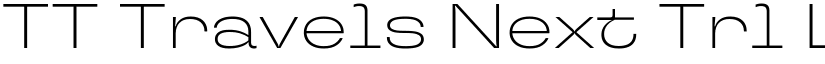 TT Travels Next Trl Lt font