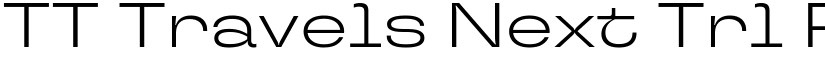 TT Travels Next Trl Rg font