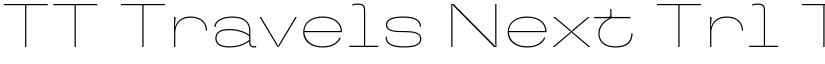 TT Travels Next Trl Th font