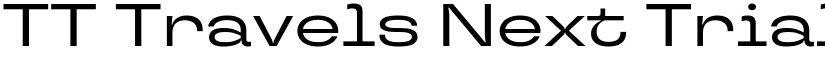 TT Travels Next Trial Variable Regular (Variable) font