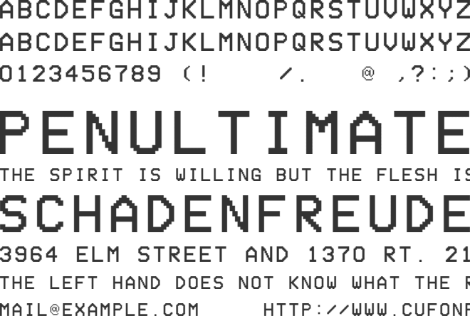 freecam2 font preview