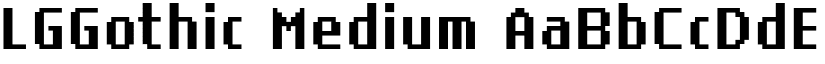 LGGothic Medium font