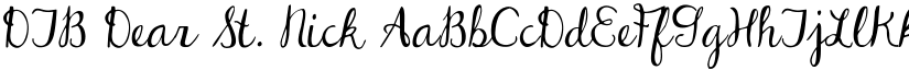 DJB Dear St. Nick font