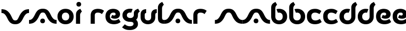 Vaoi Regular font