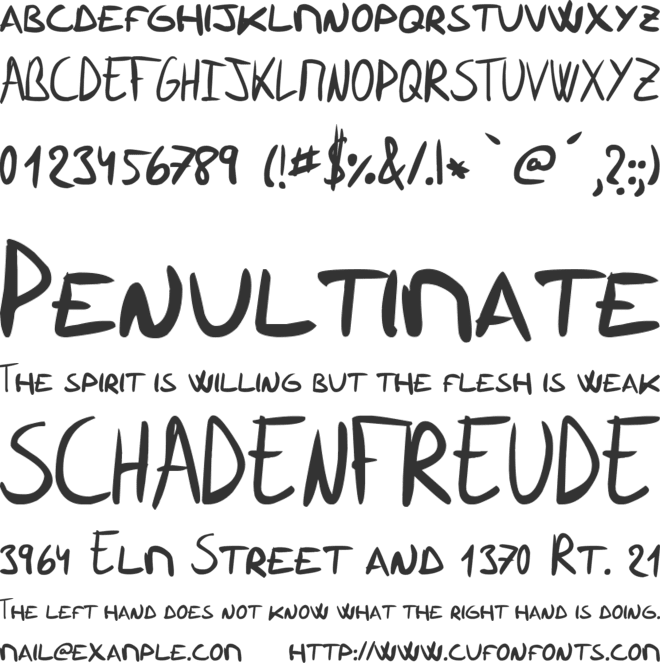 Ramoneces Caps font preview