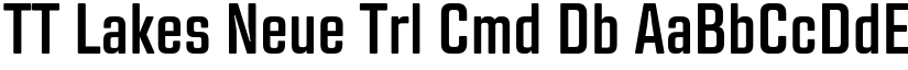 TT Lakes Neue Trl Cmd Db font