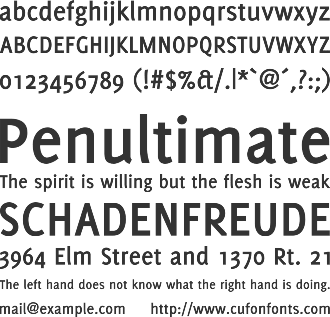 Delicious font preview